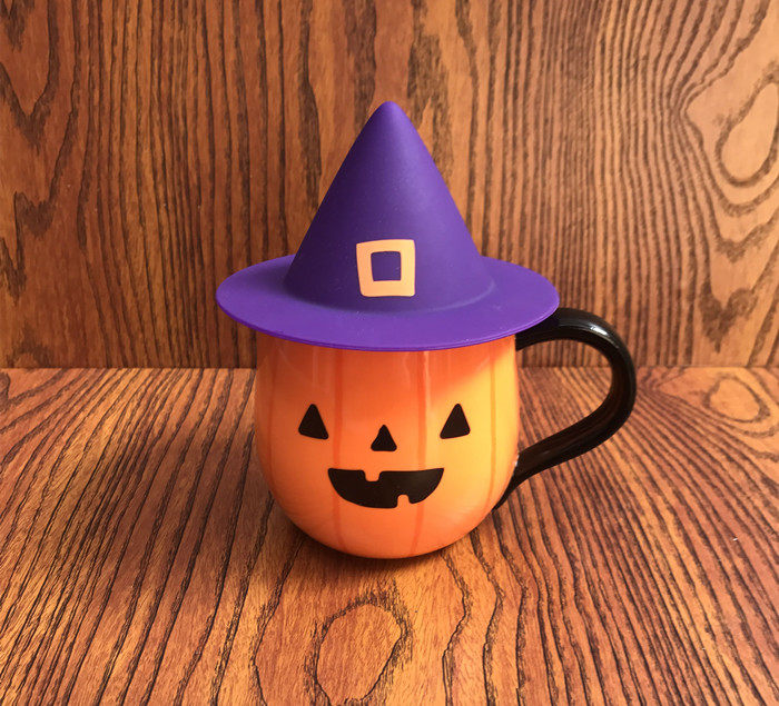 Starbucks ke pumpkin cup with cap with cap cute ceramic water cup