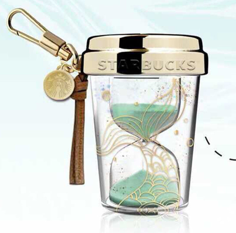 Starbucks hourglass pendant keychain charm without My Starbucks Rewards gift pendant