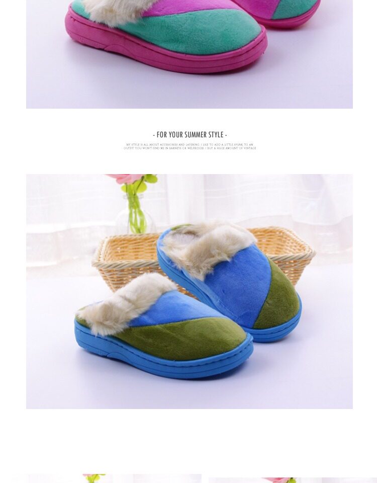 Pantoufles enfants en coton - semelle caoutchouc - Ref 1010328 Image 16