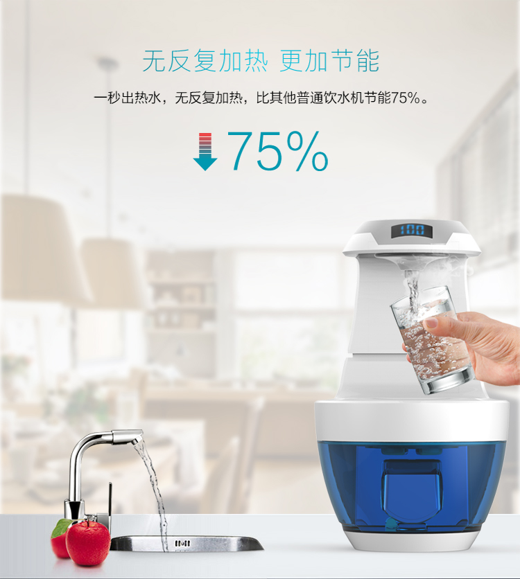 Bình nóng lạnh tức thì Nade tốc độ nóng máy tính để bàn mini nóng một giây máy lọc nước sơn hà