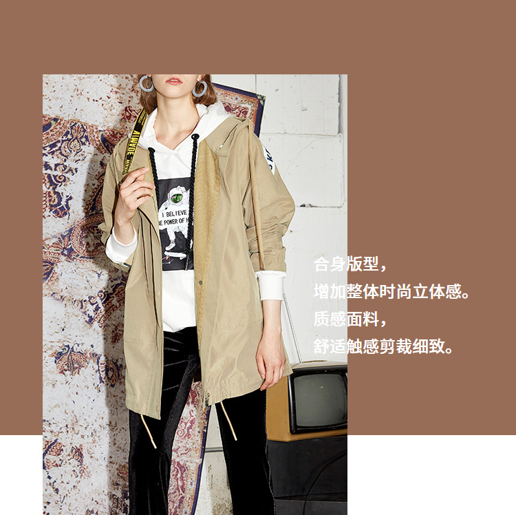 Trench pour femme EICHITOOH  en Polyester - Ref 3226545 Image 8