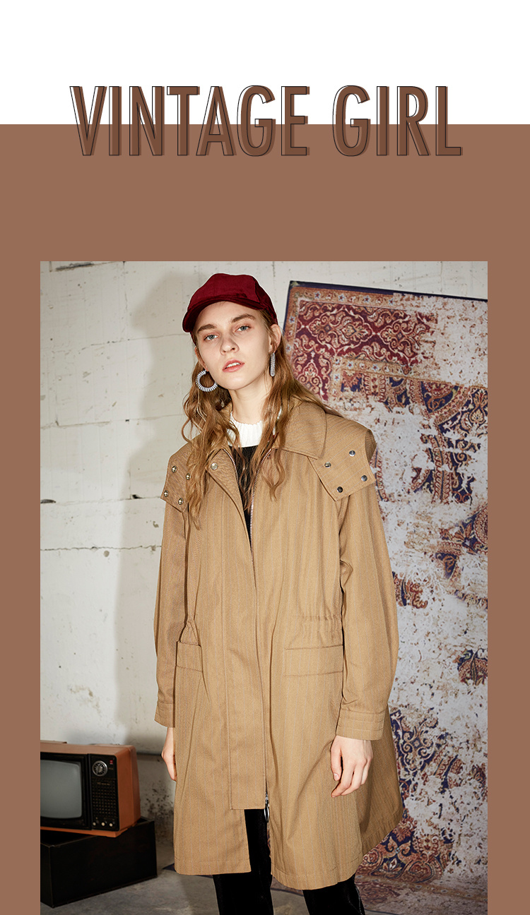 Trench pour femme EICHITOOH  en Polyester - Ref 3226509 Image 7