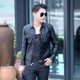 2023 Autumn New Men's Leather Jacket Korean Style PU Leather Jacket Men's Style Men's Short Slim Motorcycle Leather Jacket Trendy