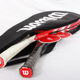 윌슨 윌슨 싱글 팩은 테니스 가방 2개를 담을 수 있습니다. 오리지널 테니스 라켓 커버 보호용 벨벳 가방