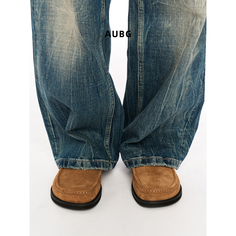 Aubg Retro Suede Slouch Loafers for Men, Casual Slip-On Shoes for Commuting, Spring and Summer Old Money Style Slip-On Leather Shoes Aubg Retro Suede Slouch Loafers for Men, Casual Slip-On Shoes for Commuting, Spring and Summer Old Money Style Slip-On Leather Shoes