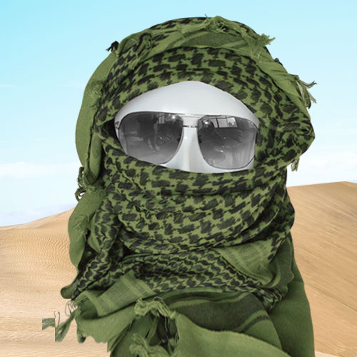 Wan Ma Tang Arab Scarf Tactical Scarf Outdoor Windproof Warm Turban Cotton Men