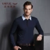 Áo sơ mi nam dài tay mùa thu nam sửa chữa áo thun cotton cơ thể nam khâu áo sơ mi polo áo cotton nam Polo