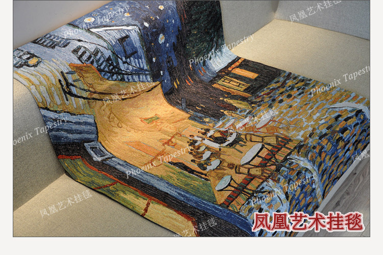 Гобелен 凤凰艺术挂毯 梵高名画欧式提花壁毯 古典ins大挂布客厅卧室背景 Phoenix Art tapestries