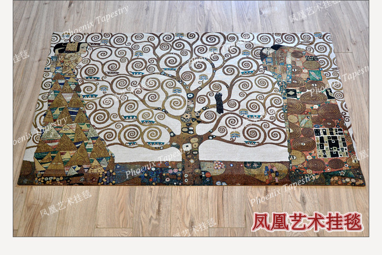 Гобелен 凤凰艺术挂毯 欧式提花壁毯 北欧ins风抽象挂布 克里姆特生命之树 Phoenix Art tapestries