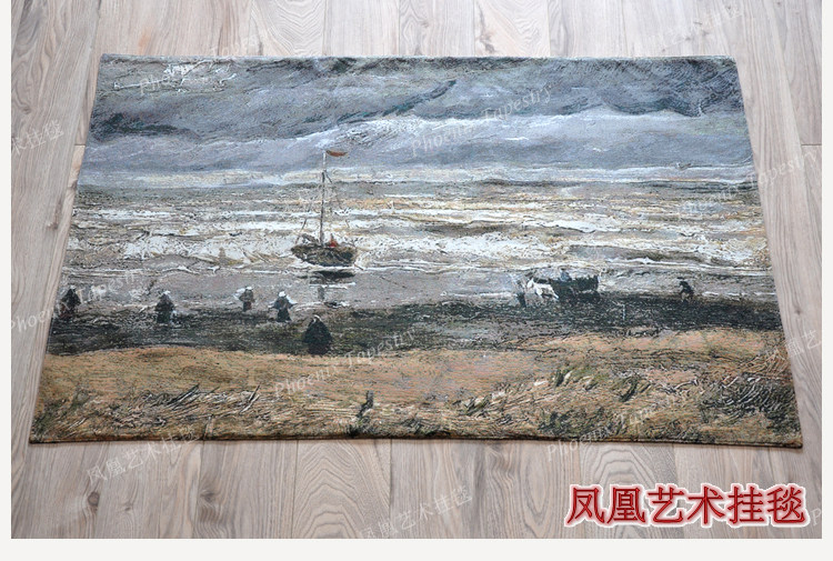 Гобелен 凤凰艺术挂毯 梵高名画欧式提花壁毯 古典ins大挂布客厅卧室背景 Phoenix Art tapestries