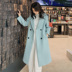 Anti-mùa qingcang 2019 mùa thu / mùa đông mới của Hàn Quốc phiên bản của xu hướng áo khoác tinh khiết màu áo len dài tay phụ nữ giản dị của 