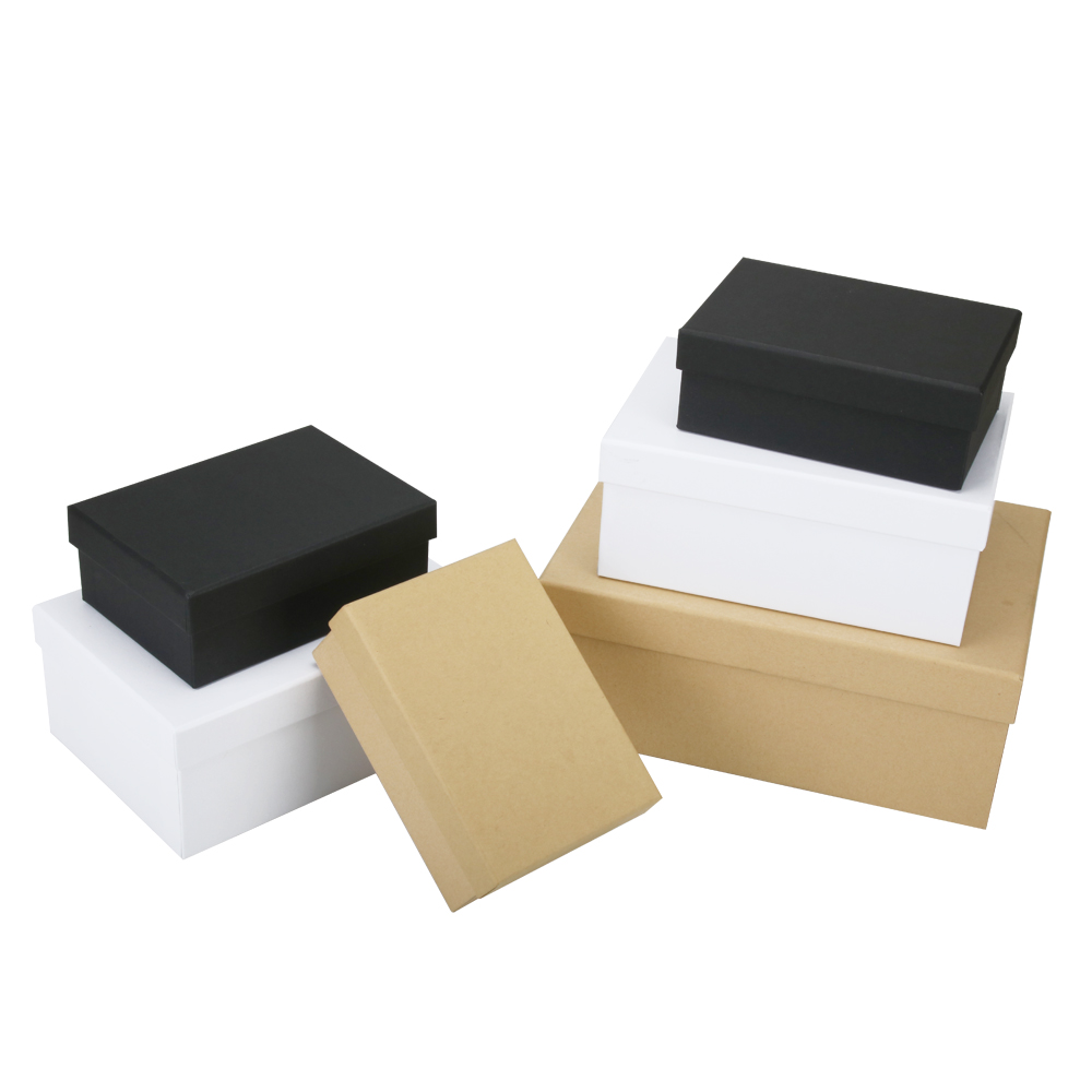 Simple blank box hard gift box custom printing logo with handgift gift business gift printable packaging box