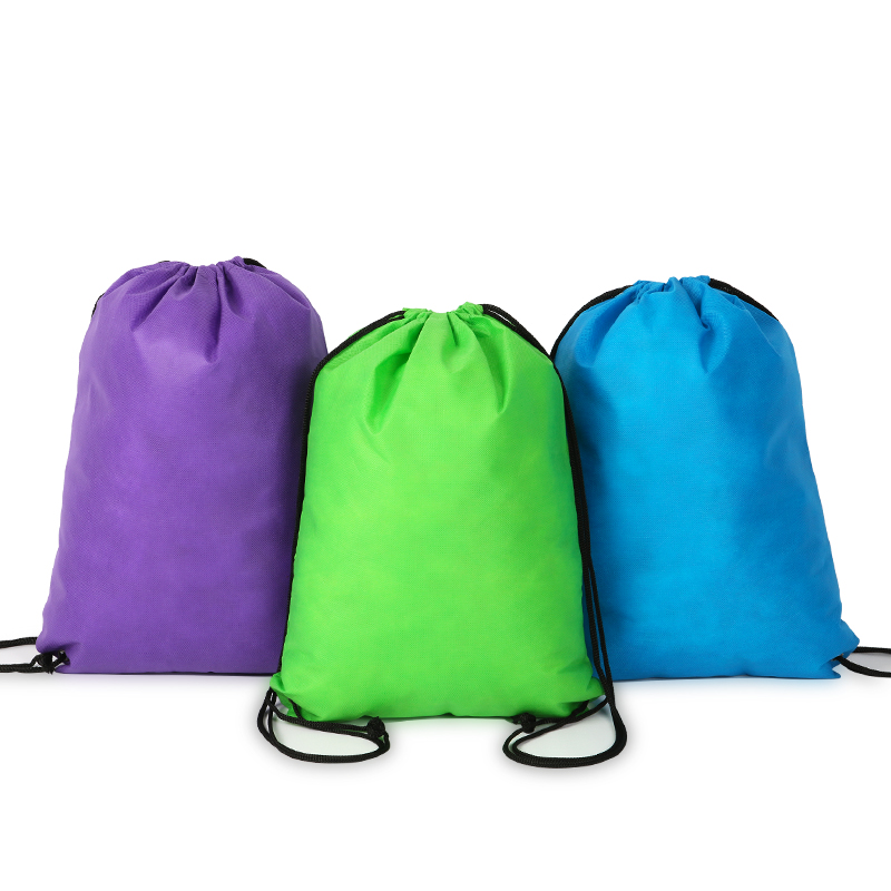 Shoe bag dustproof storage bag custom LOGO propaganda printing drawstring non-woven fabric beam mouth backpack storage bag