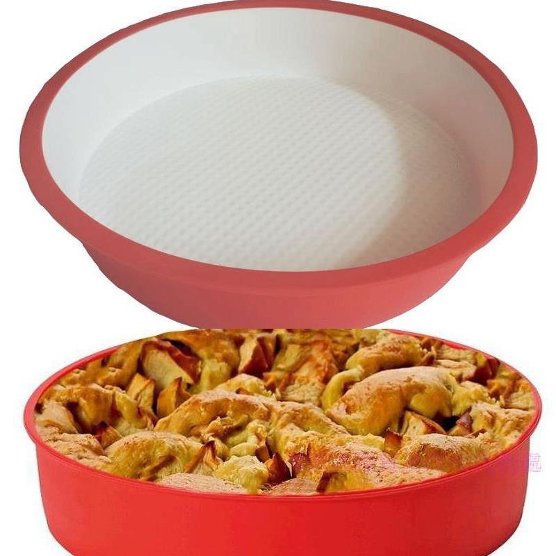 British Original Single Food Silicone Gel High Temperature Resistant 9 Inch Silicone Gel Round Nonstick Cake Mold Pizza Pan Fruit Pan