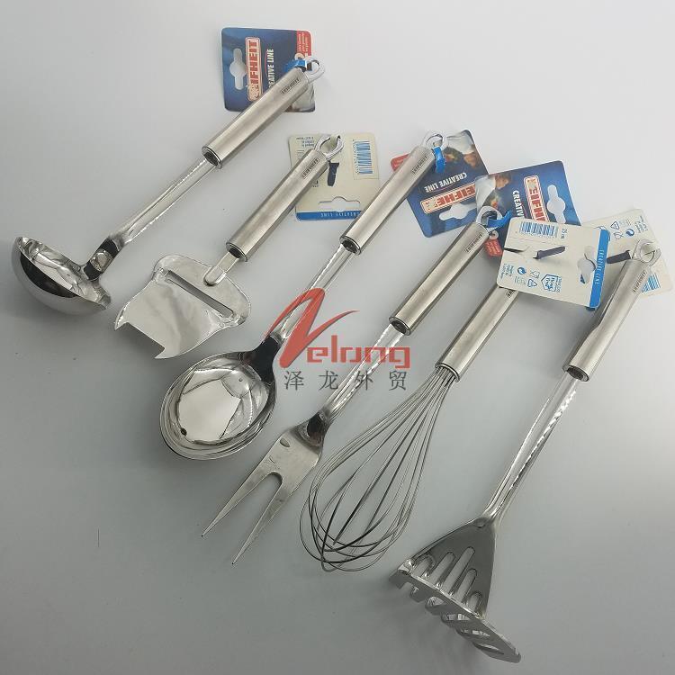 Upscale Germany 18 8 stainless steel cutlery soup spoon Potato Pressed Eggbeware Salad Spoon Cake Bull Oil Meat Fork