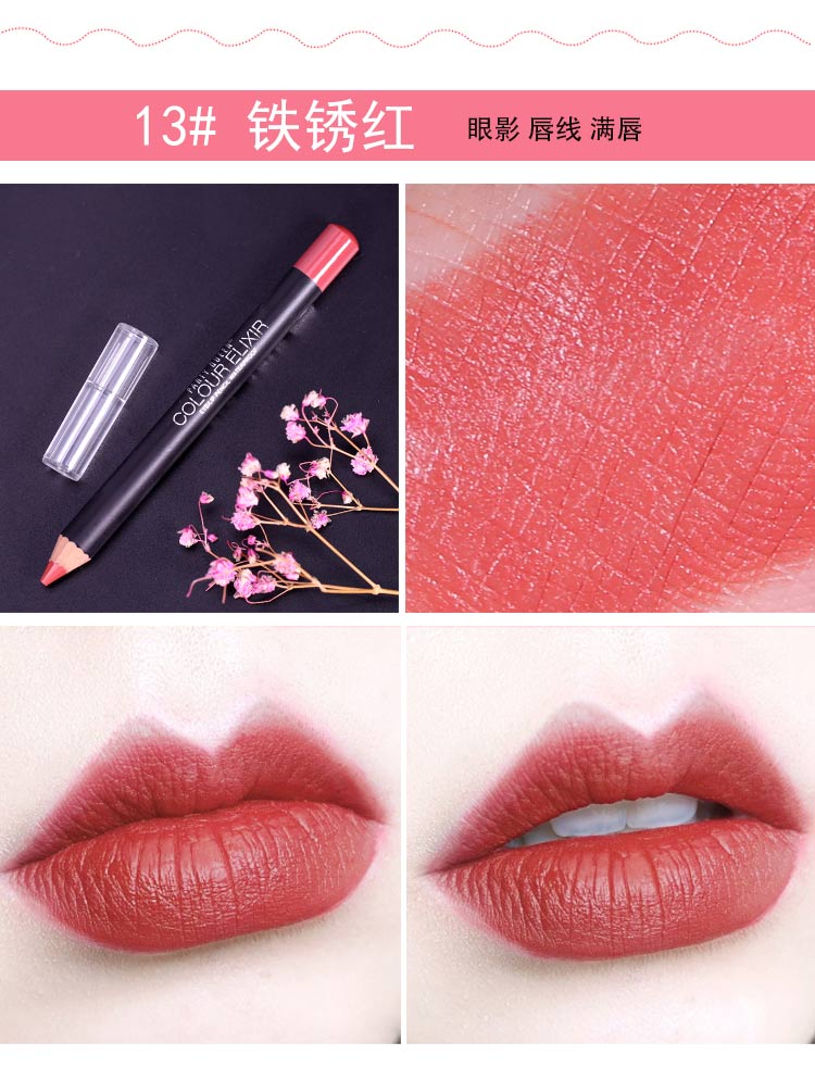 Smile Lip M Lip Pen Eye and Lip Pen Matte Smooth và Sleek Màu sắc tốt Son môi Lip Line Painted Pattern Open Corner - Bút chì môi / môi lót 	son bút chì của đức