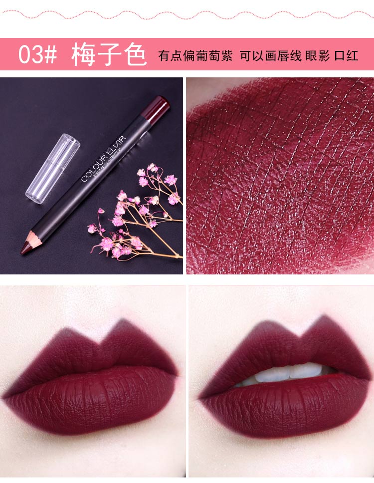 Smile Lip M Lip Pen Eye and Lip Pen Matte Smooth và Sleek Màu sắc tốt Son môi Lip Line Painted Pattern Open Corner - Bút chì môi / môi lót 	son bút chì của đức
