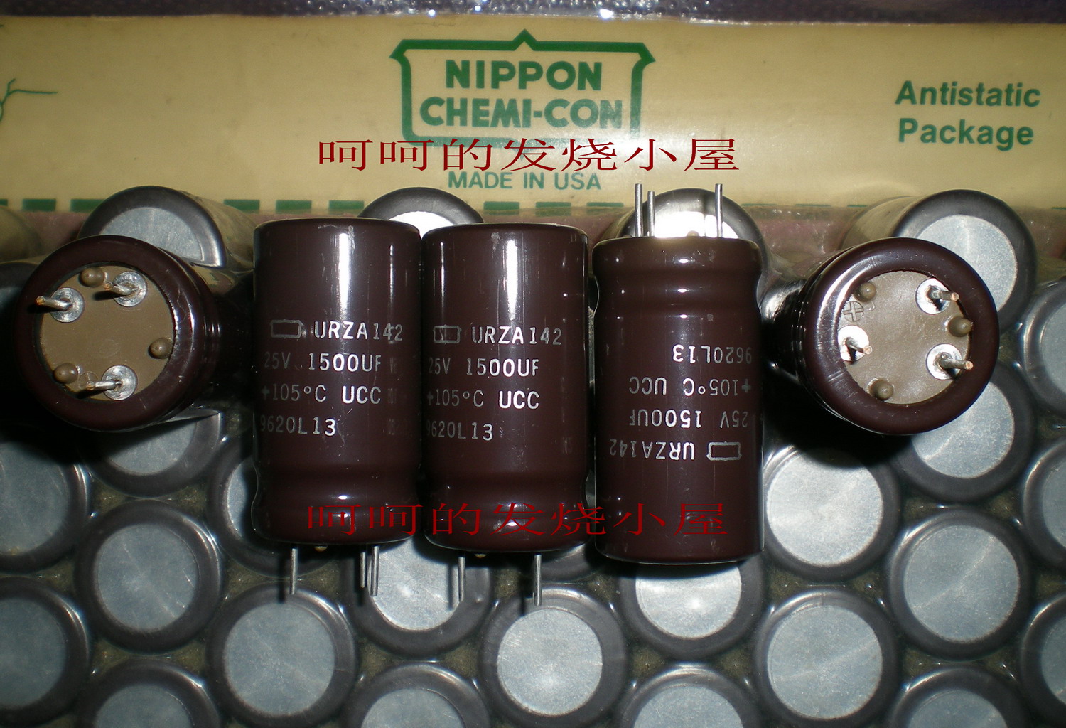 U.S. Chemical UCC SPRAGUE URZA Series Fever Capacitor 25V 1500UF