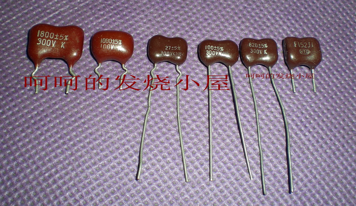 Japan imported silver mica capacitor 1PF－0．０１ＵＦ  5-10%  100-500v