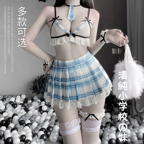 Милое нижнее белье, кружевная милая японская юбка в складку, униформа