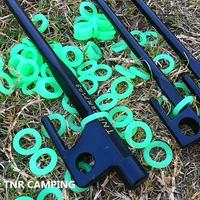 TNR cắm trại cung cấp lều tán móng tay huỳnh quang vòng móng Phụ kiện móng tay dày silicone 100 túi đèn treo lều