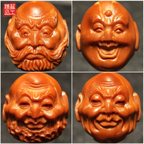 19 boutique olive core Sunan Gong double-sided iron core realistic eighteen arhings pure hand-carved text play mens and womens hand strings