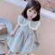 Girls summer dress 2023 summer new children's skirt foreign style children's clothing little girl plaid princess skirt tide