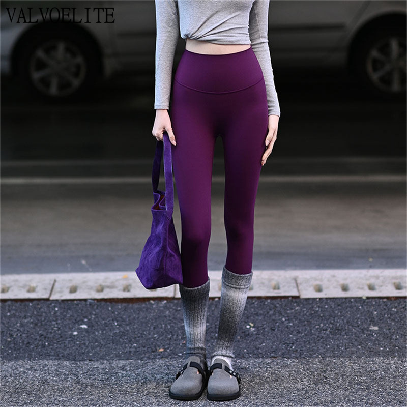 Valvoelite Seamless Yoga Pants for Women, High-Waisted, Butt-Lifting, Outerwear, Leggings, Fitness, Sports, Long Pants, Running
