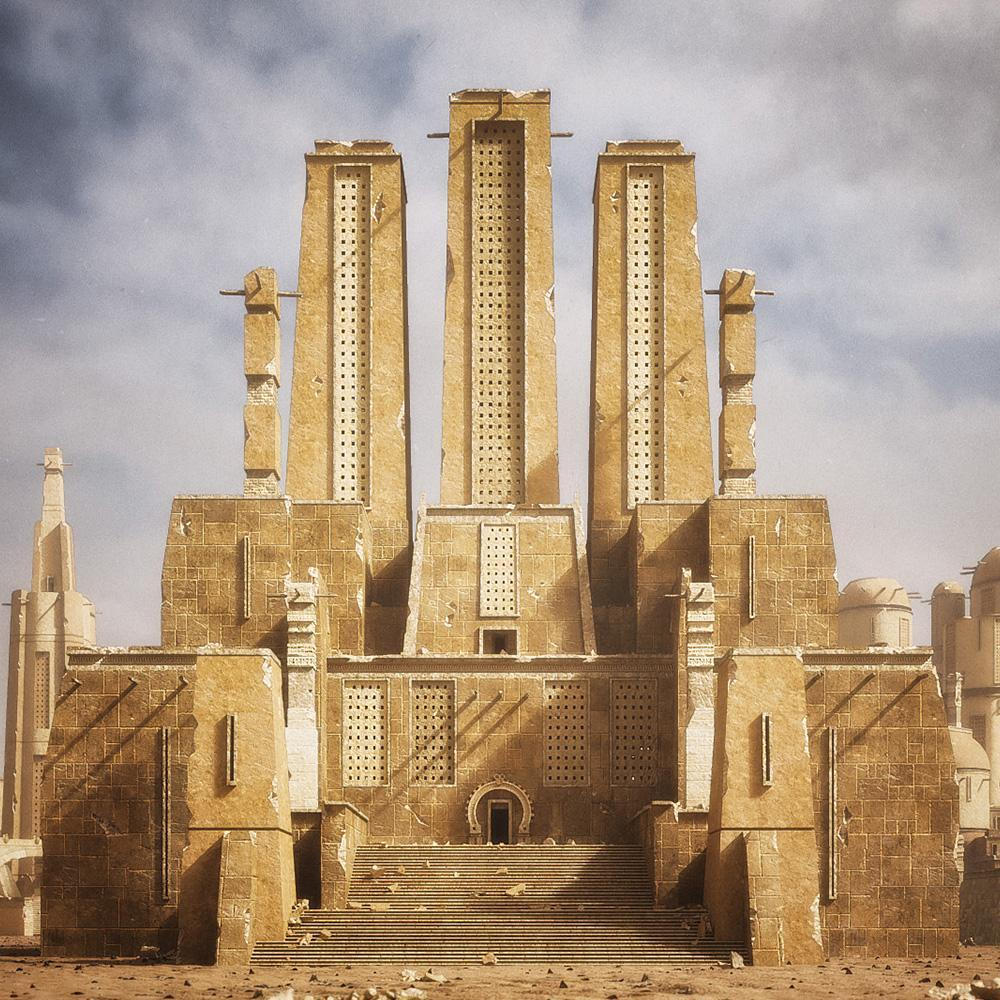 图片[10]-K037 古代神殿建筑3D模型c4d/blender/fbx/obj-cg男孩