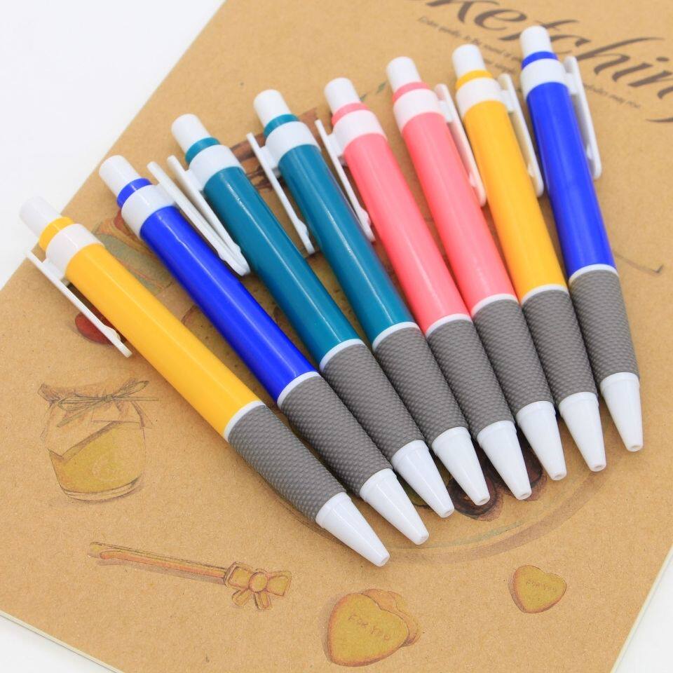 (Wholesale Price) Ballpoint Pen Atom Pen Press type Student Examination Office Signature Blue Black Red refill 0 7mm