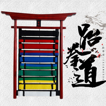 Taekwondo belt display Overhead hand Martial arts promotion belt display Taekwondo pylons Dokan belt pylons