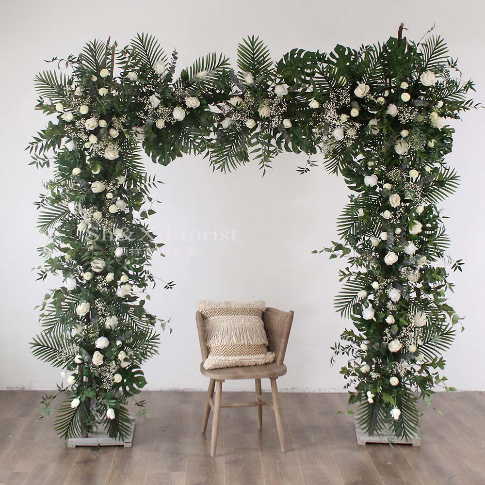 Simulation flower rose arch floral forest wedding decoration wedding props photography shooting ornaments background flower customization