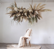 Reed Dried Flower Suspended Ceiling Combined Floral Photography Shooting Props Shop Shop Window Restaurant Ceiling Decoration Floral Swing Piece