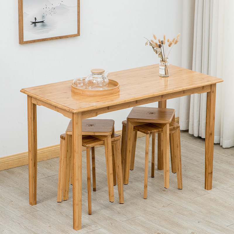 Nanzhu Children Learn Table Eating Table Rectangular Household Small Household Solid Wood Computer Desk Writing Desk