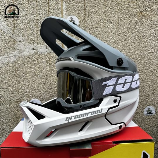 Greenway X3 full-face helmet, ultra-light and breathable mountain bike AM/DH downhill helmet, one-piece helmet, good breathability and light weight