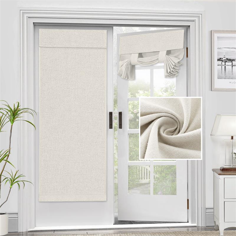 Sun Protection Plain Pasted French Door Curtain Insulation and Blackout Living Room Home Study Glass Door and Window Blocking Curtain Finished Window Sun Protection Plain Pasted French Door Curtain Insulation and Blackout Living Room Home Study Glass Door and Window Blocking Curtain Finished Window
