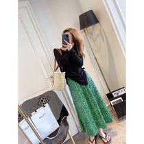 Half body dress Two sets 2022 Summer new ladies Korean version Fashion Long sleeves sunscreen Long style Skirt Children Suit