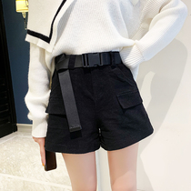 Shorts womens autumn 2021 new womens Korean fashion foreign style wear loose straight tube wide leg casual pants children