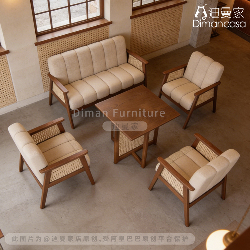 Wabi-Sabi Style Bistro, Bar, Dessert Shop, Western-Style Restaurant, Coffee Shop, Sofa, Coffee Table, Tea and Coffee Shop, Table and Chair Set Wabi-Sabi Style Bistro, Bar, Dessert Shop, Western-Style Restaurant, Coffee Shop, Sofa, Coffee Table, Tea and Coffee Shop, Table and Chair Set