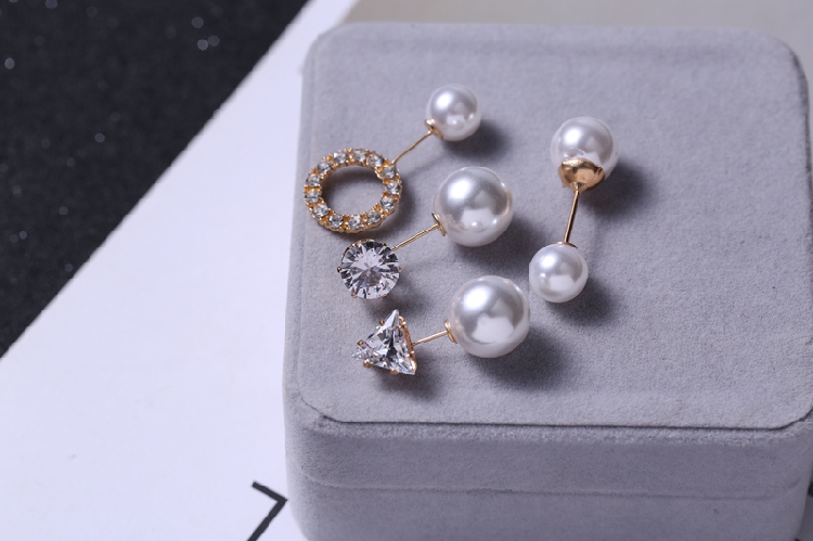 Nhật Bản và Hàn Quốc ngọc trai nhỏ chống ánh sáng trâm cài cổ áo pin khóa áo len cardigan từ pin pin khăn quàng cổ phụ kiện ghim cài áo PNJ