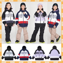 2021ROMP Korean ski suit single double board male and female child waterproof windproof abrasion resistant hyphenate jacket