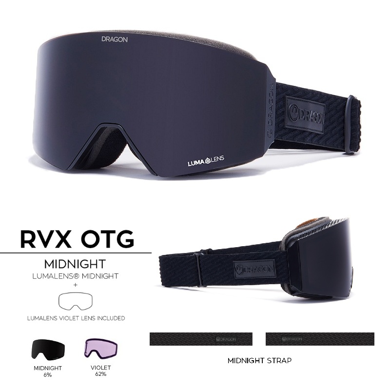 2021DRAGON Korean ski glasses Single double board Double lenses Asia Anti Fog Cylinders RVX Pure Black Snow Mirror