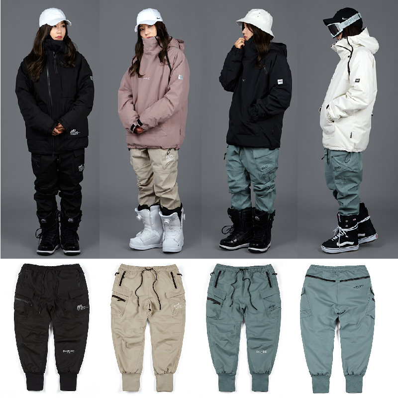 2021BOUND Korean ski pants men and women single double board waterproof windproof closeted leg bunches hide snowshoe sashimi