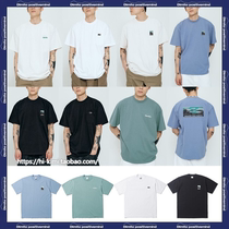 2122DIMITO Korea short sleeves Men and women Tide Cards Loose Pop Print Logo Casual Round to Bottom Letters