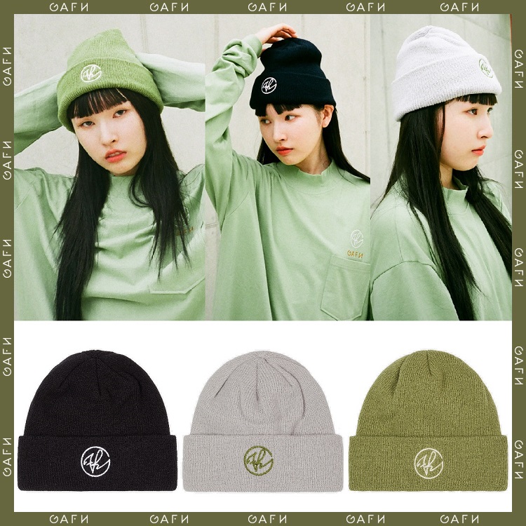 2122GAFH Korean ski hat men and women in the same winter outdoor sports anti-cold and warm knit pure velvet thread cap