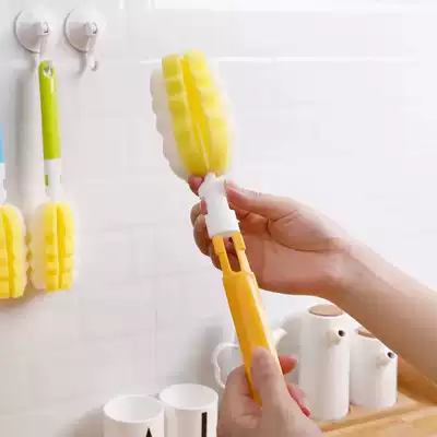 Exquisite long handle sponge brush cup brush removable store gifts