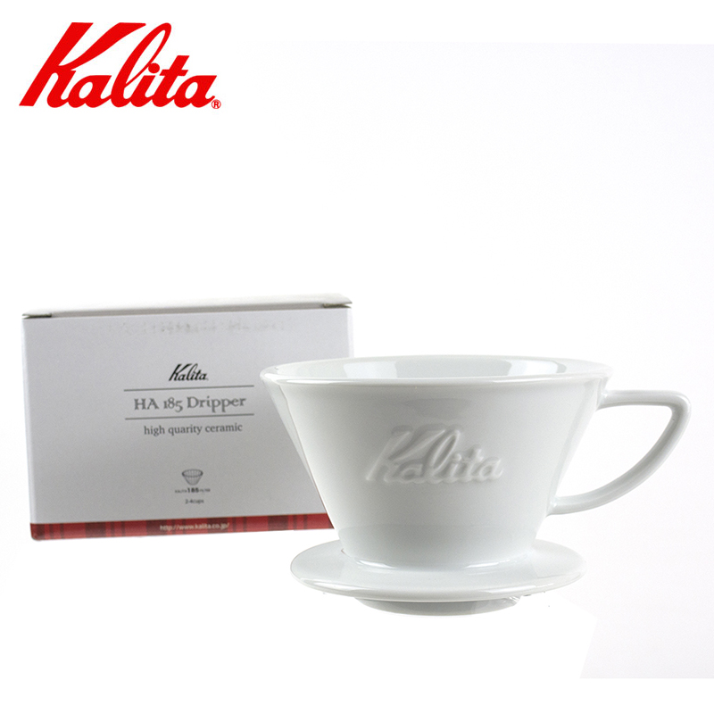 Japanese original Kalita×HASAMI hand coffee ceramic cake type filter cup 185 155 wazo sees burning