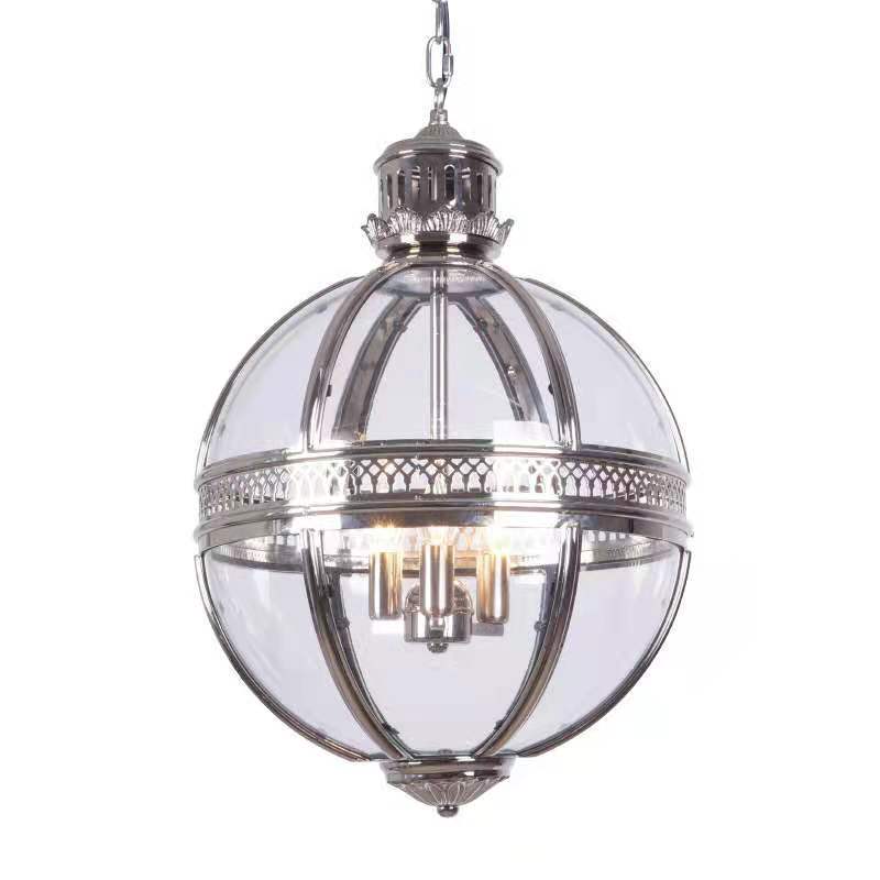 American Retro Victorian Industrial Style Hall Bedroom Dining Room Round Glass Ball Loft Chandelier American Retro Victorian Industrial Style Hall Bedroom Dining Room Round Glass Ball Loft Chandelier