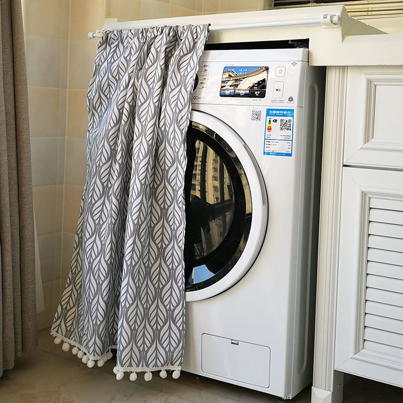 Drum washing machine cover sunscreen curtain Waterproof shielding cloth Little Swan automatic washing machine curtain dust curtain Haier
