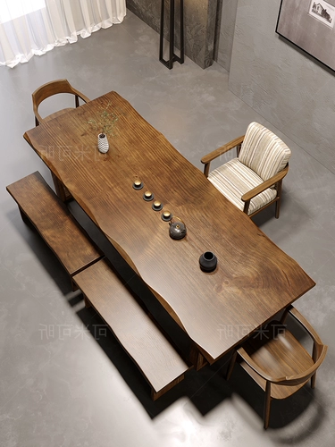 Столичный дерево Большой доска чайный стол и стул Комбинированность Простая современная домашняя чайная столик пивоваренный стол чайный стол